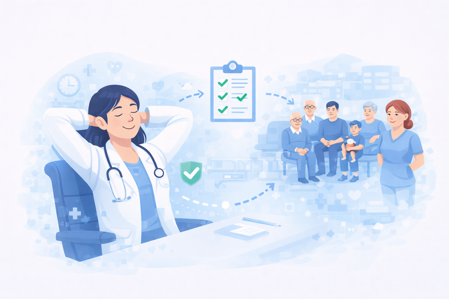 Lékařka bez stresu díky efektivní telemedicíně a organizované péči o pacienty